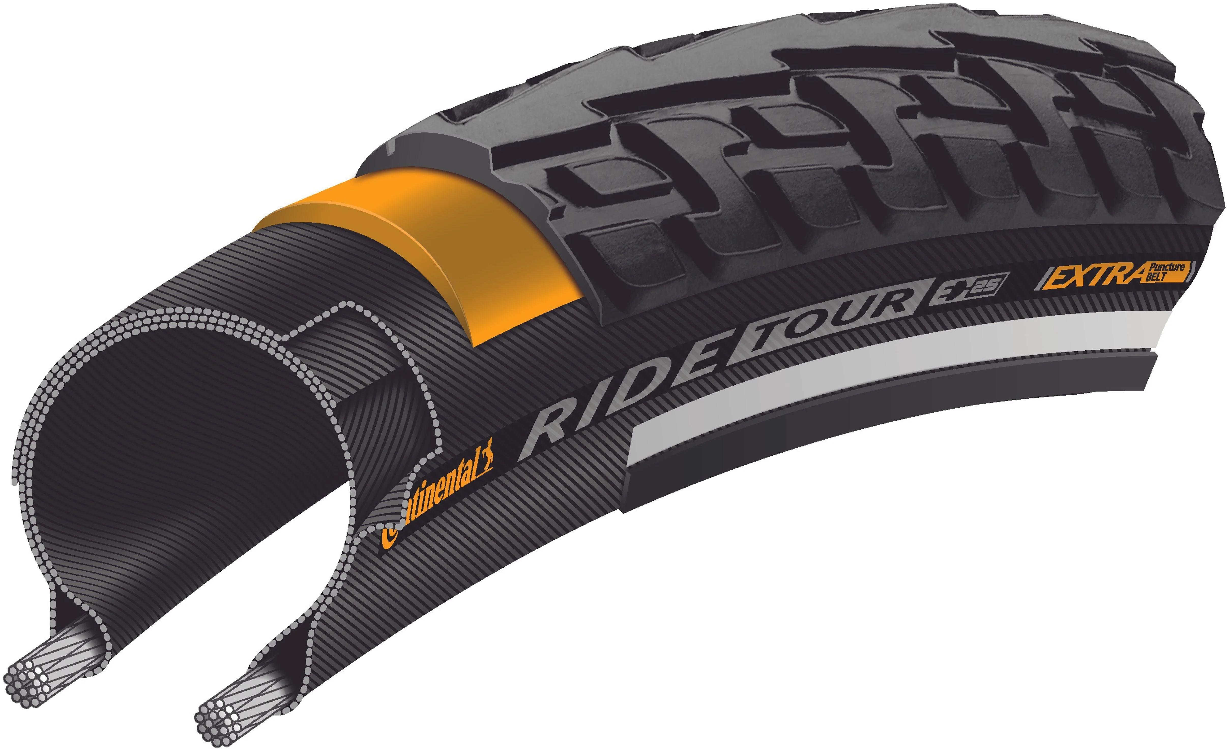 Continental Ride Tour 28" Draht schwarz - Image 3