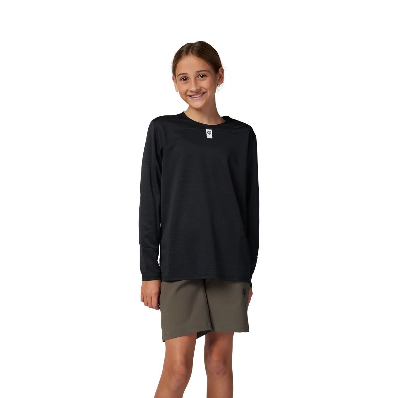 Fox YTH Defend LS Jersey Black - Image 3