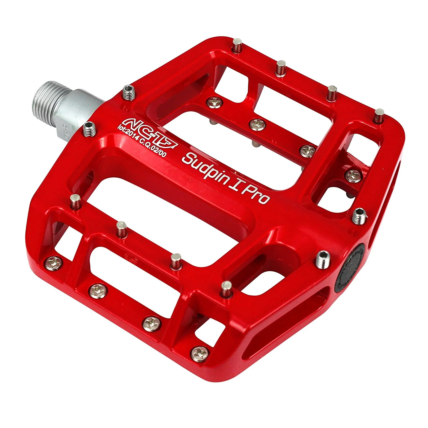 NC-17 Plattformpedal Sudpin I Pro, Alu, Kugellager rot
