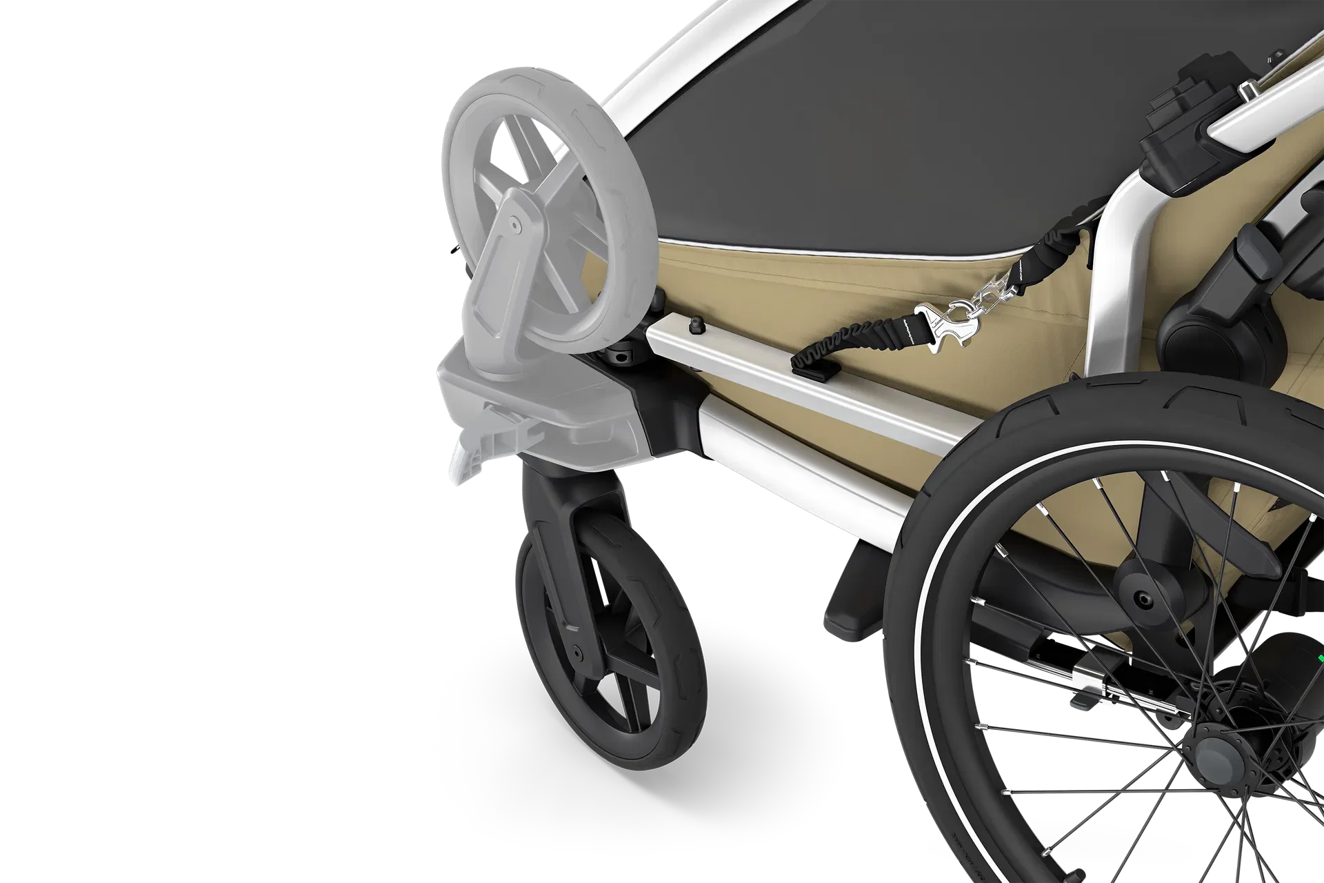 Thule Chariot Cross 2 Double Kinderanhänger  faded khaki - Image 9